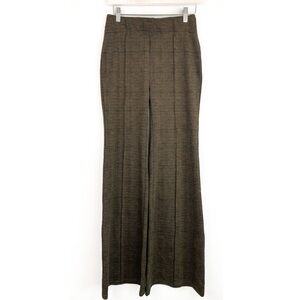 Free People Plaid High‎ Rise Pull On Flare Pants Grunge Dark Academia - Size XS